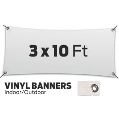 Custom 3' X 10 Inch  Vinyl Banners