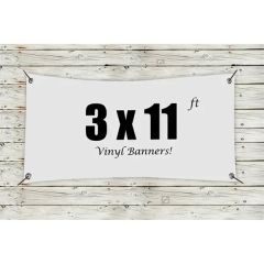 Custom 3 X 11 Vinyl Banners