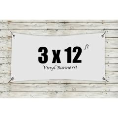Custom 3 X 12 Vinyl Banners