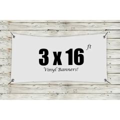 Custom 3 X 16 Vinyl Banners