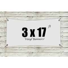 Custom 3 X 17 Vinyl Banners