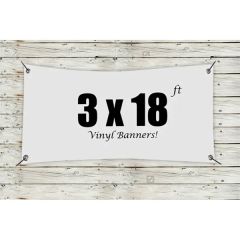 Custom 3 X 18 Vinyl Banners