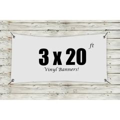 Custom 3 X 20 Vinyl Banners