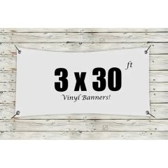 Custom 3 X 30 Vinyl Banners