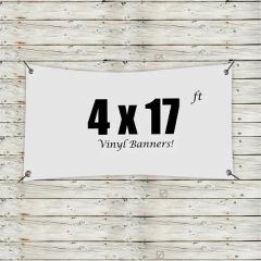 Custom 4 X 17 Vinyl Banners