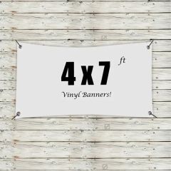 Custom 4 X 7 Vinyl Banners