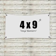 Custom 4 X 9 Vinyl Banners