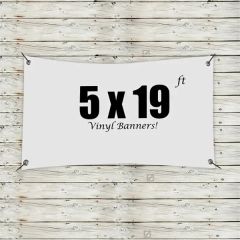 Custom 5 X 19 Vinyl Banners
