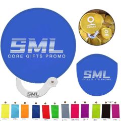Custom 8 Inch Pop Up Foldable Frisbee Handheld Round Fan