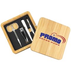 Custom Bamboo Manicure Set