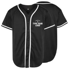 Custom Blank Baseball Jersey Short Sleeve Hip Hop Style
