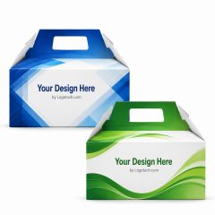 Custom Box W/ Roof and Handle-Full Color 10 Inch X 4.4 Inch X 5.9 Inch