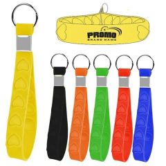 Custom Branded Silicone Keychain Wristband