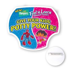 Custom Chipboard Button 13 To13.9 Square Inches