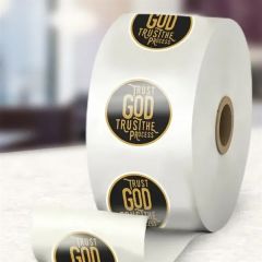 Custom Clear Roll Labels-1 X 1