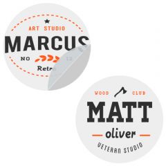 Custom Clear Stickers Full Color 2in X 2in