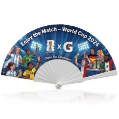 Custom Cloth Hand Fan Plastic Frame
