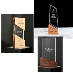 Custom Crystal Trophy Award Plaque Gift