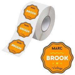 Custom Cut Roll Labels Waterproof 5in X 5in
