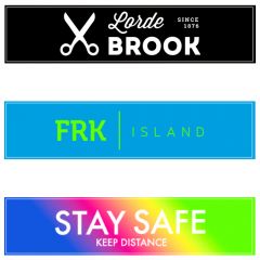 Custom Floor Decals With Anti Slip 3M Vinyl 24in X 4in