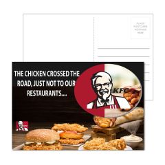 Custom Full-Color Post Cards With Oval Coasters