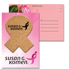 Custom Full-Color Post Cards With Ribbon Coasters
