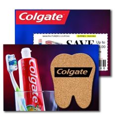 Custom Full-Color Post Cards With Tooth-Shaped Coasters