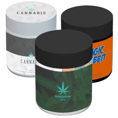 Custom Glass Jar 3 Oz 1/8th With Label