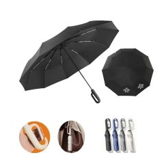 Custom Golf 10-Rib Folding Automatic Umbrella