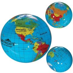 Custom Inflatable Global Beach Ball- 14 Inch