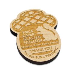 Custom Laser Etched Birch Magnets