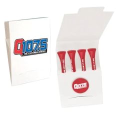 Custom Printed Matchbook Packet With 4 Tees And 1 Marker