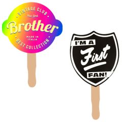 Custom Shape Hand Fan, Full Color Digital