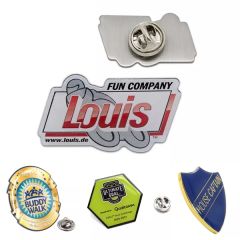 Custom Shaped Printed Pins - 1 Inch . More Sizes Available