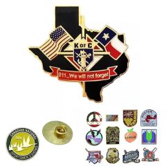 Custom Soft Enamel Iron Lapel PIN - 1 Inch . More Sizes Available