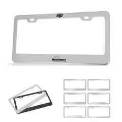 Custom Stainless Steel License Plate Frame US Standard Fit