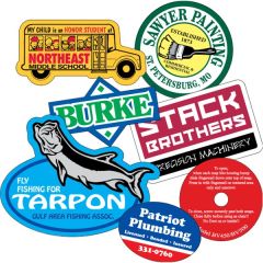 Custom White Vinyl - Die Cut Back Adhesive Decal