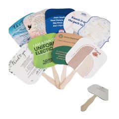 Custom Wooden Handle Advertising Fan