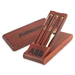 Custom Wooden Pen Display Triple Pen