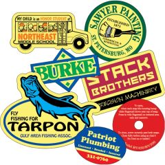 Custom Yellow Vinyl - Die Cut Back Adhesive Decal