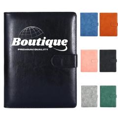 Customizable A5 PU Leather Loose-Leaf Business Notebook