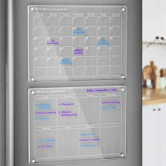Customizable Clear Magnetic Acrylic Calendar Set