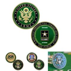 Customized Soft Enamel Iron Coins - 1-3/4 Inch Double Sided