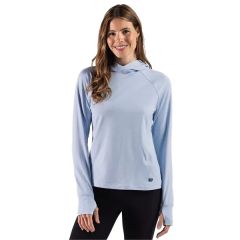 Cutter & Buck Adapt Recycled Soft Knit Stripe Womens Hood