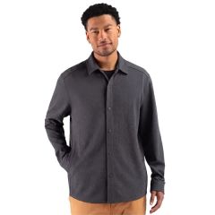 Cutter & Buck Drift Textured Knit Recycled Mens Shirt Jacket