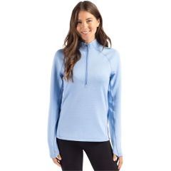 Cutter & Buck Peshastin Recycled Grid Fleece Womens Half