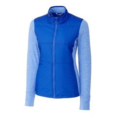 Cutter & Buck Stealth Hybrid Quilted Womens Full Zip Wind