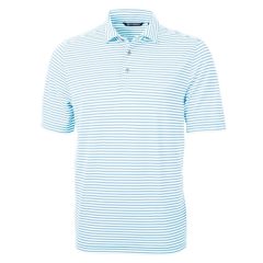 Cutter & Buck Virtue Recycled Stripe Featherlight Pique M