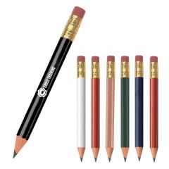 Cylindrical Golf Pencil With Eraser