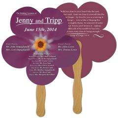 Daisy Flower Hand Fan Full Color 2 Sides